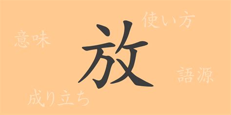 放 meaning